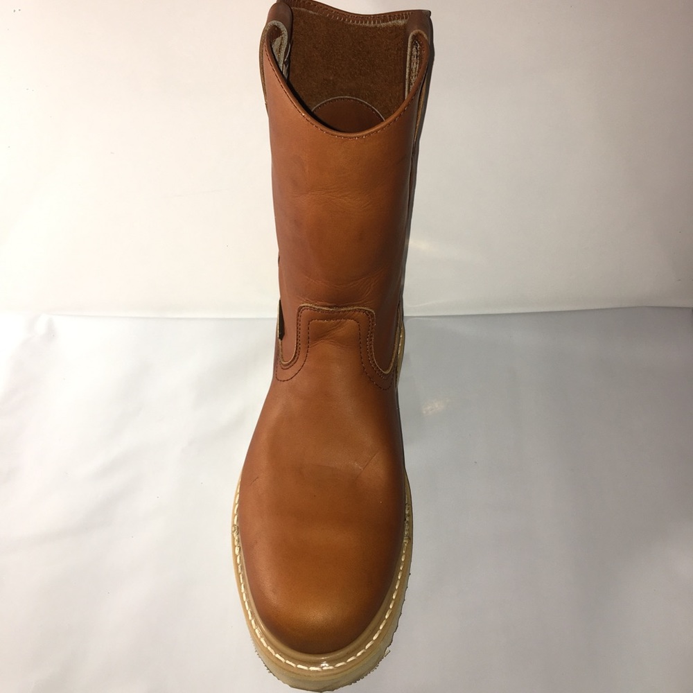 Men's Work Boot Pull On Genuine Leather Strong Sole WATER PROOF Hand Made 305 - Picture 7 of 10